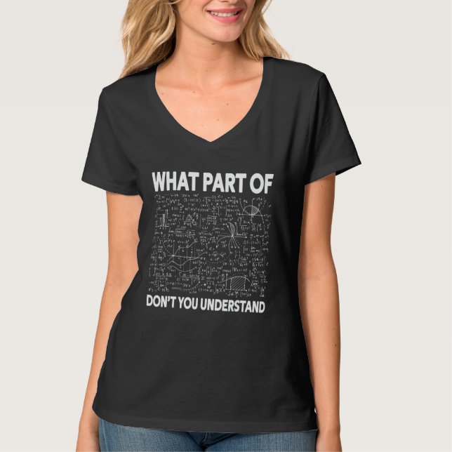 Vilken del av matematiken - Math t Shirt (Framsida)