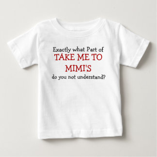 Vilken del av mig för Mimis Baby-spädbarn T-Shirt? Tee