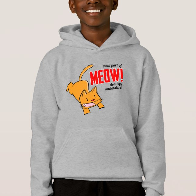 Vilken del av mjau förstår du inte? t shirt (Framsida)