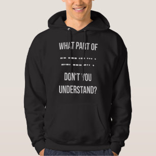 Vilken del av morse-koden förstår du inte Ham R Hoodie