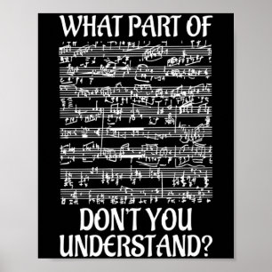 Vilken del av musiken förstår du inte Musik _ Poster