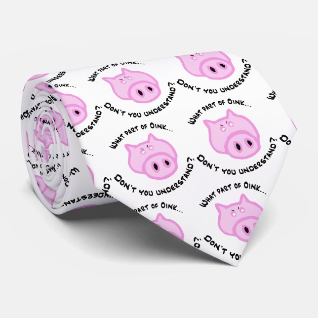Vilken del av Oink.. Neck Tie Slips (Rullad)