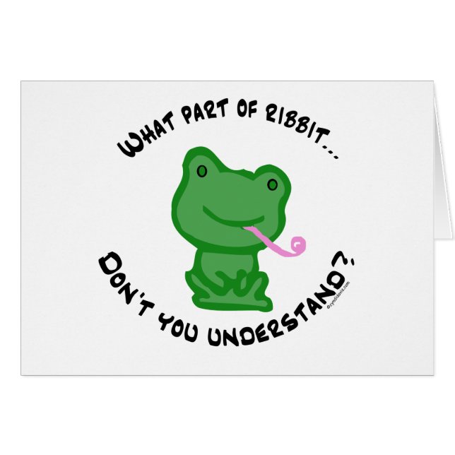 Vilken del av Ribbit… OBS Kort (Framsidan Horizontal)