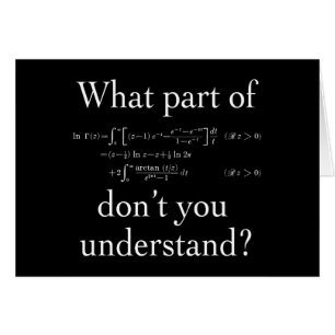 Vilken del av... Vit på mörk Hälsningskort