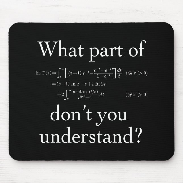 Vilken del av... Vit på mörk Musmatta (Framsidan)