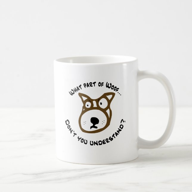 Vilken del av Woof… Kaffemugg (Höger)
