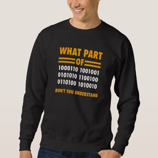 Vilken del du inte förstår Math Nerdy Science  Lång Ärmad Tröja (Framsida)
