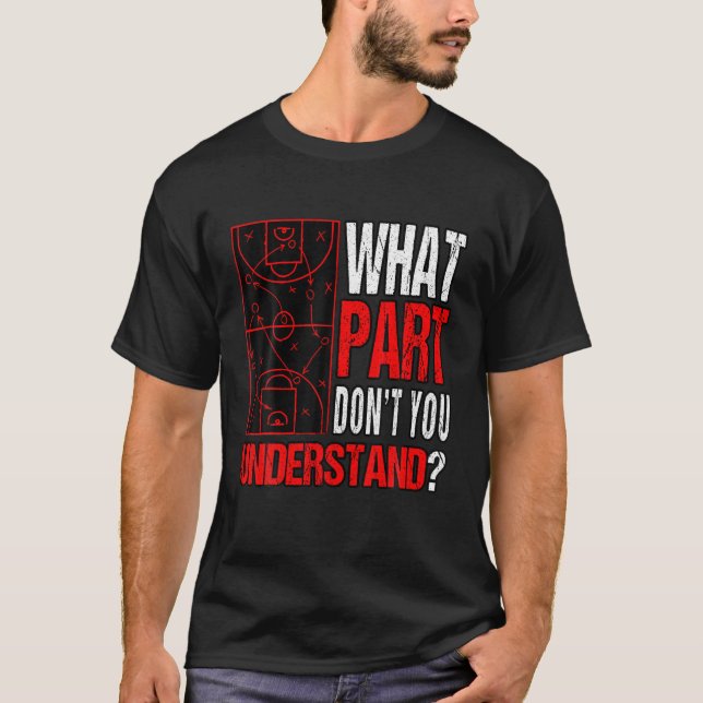 Vilken del förstår du? | Basketball Fält T Shirt (Framsida)