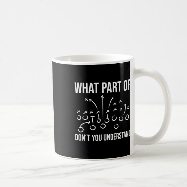 Vilken Del Förstår Du Inte - Fotbollstränare Kaffemugg (Höger)