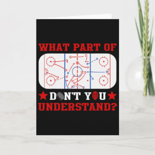 Vilken Del Förstår Du Inte Rolig Hockeytröja Kort