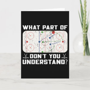 Vilken Del Förstår Du Inte Rolig Ishockey Kort