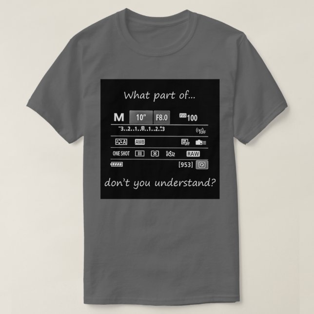 Vilken del förstår du inte? t shirt (Design framsida)