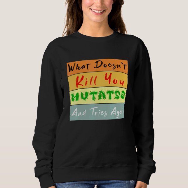 Vilken Döda muterar du och testar igen Vinta T Shirt (Framsida)