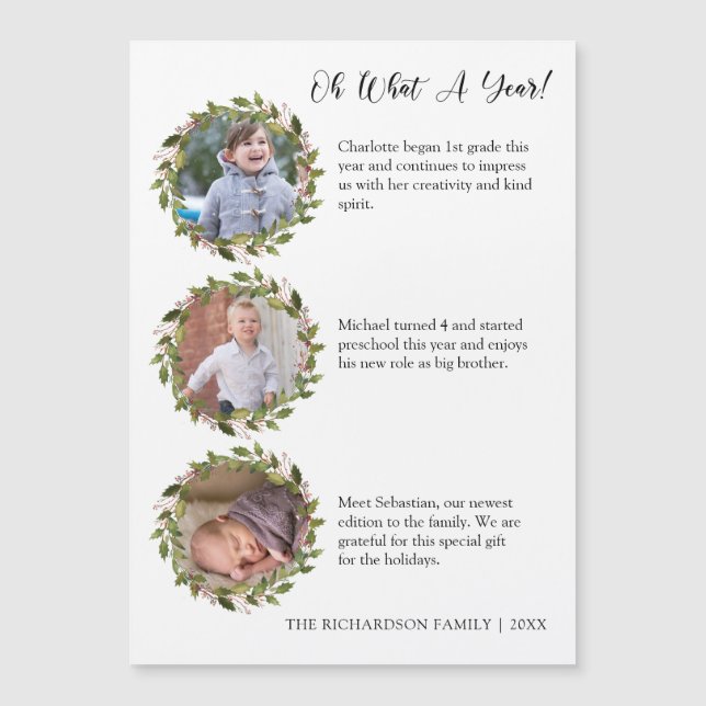 Vilken ettårig Helgdag för fotokollage-granskning (Framsida)