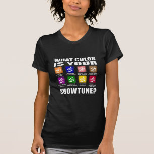 Vilken färg/Showtune kvinna mörka T-tröja T Shirt