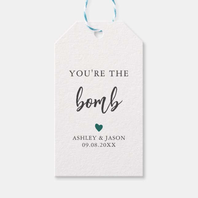 Vilken Färg som helst... Du är bomb, Hett Chocolat Presentetikett (Framsidan)