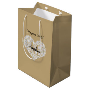 Vilken födelsedag, Diamond Heart, Guld Monogram, N
