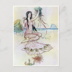 Vilken form hon hyste av Warwick Goble? Vykort