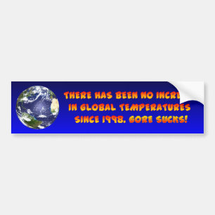 Vilken globala värme? bildekal