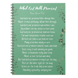 Vilken gud har lovat (Ljust grönt) bärbar dator Anteckningsbok