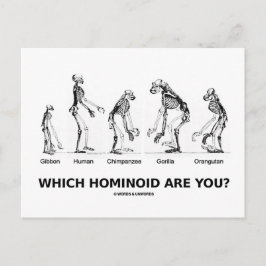 Vilken hominoid är du? (Hominid Skeletons) Vykort