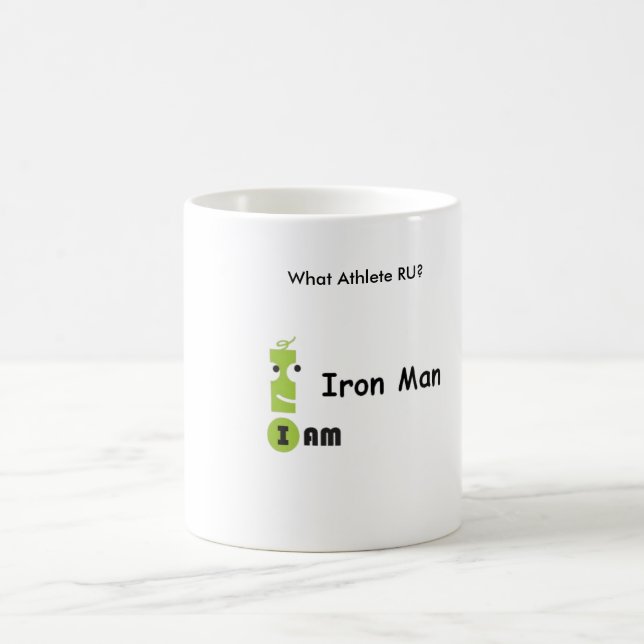 Vilken idrottsman RU? - Man för I-förmiddagjärn Kaffemugg (Center)