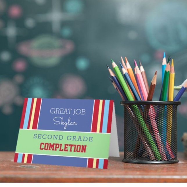 Vilken Klass! Slutförandekort för anpassningsbar k Kort (Skapare uppladdad)