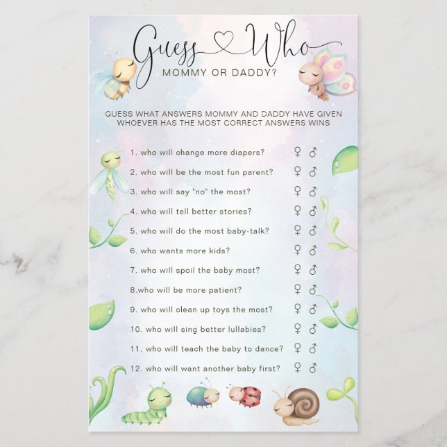 Vilken liten regnbåge i Kärlek Kryp som spelar. Flygblad (Framsidan)