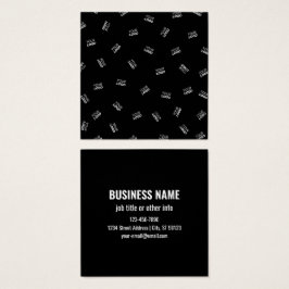 Vilken logotyp eller uppladdad bild som helst | Sp Fyrkantigt Visitkort