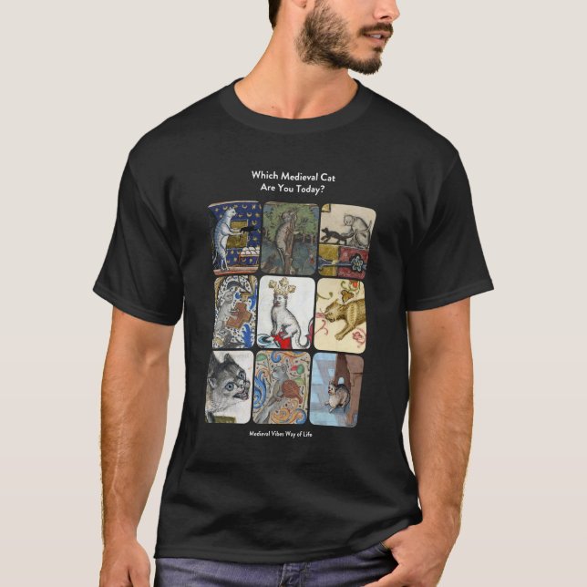 Vilken medeltida katt är du idag? - Hilarious Au T Shirt (Framsida)