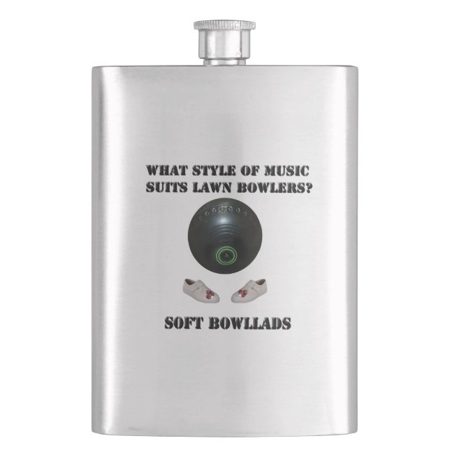 Vilken musik gillar Gräsmatta Bowlers? Fickplunta (Framsidan)