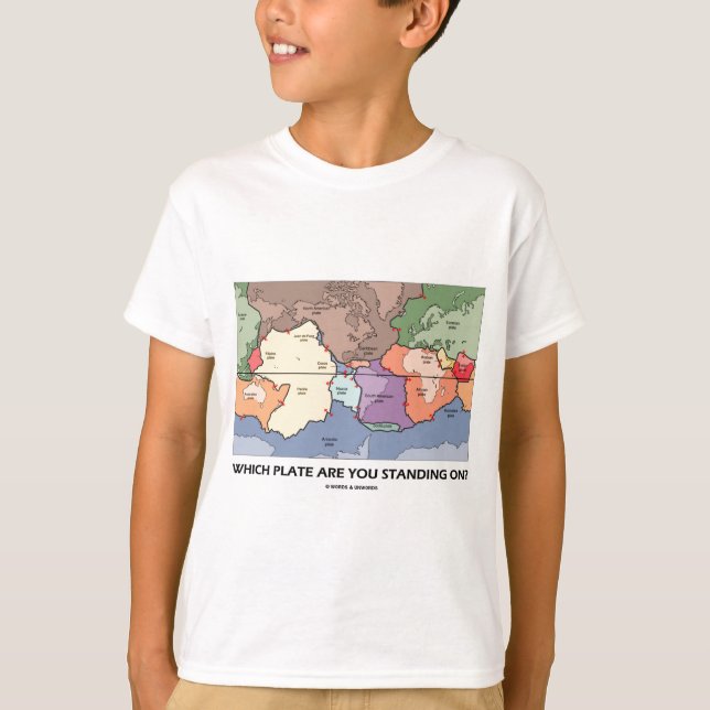 Vilken Plate är du som står på? (Plätera T Shirt (Framsida)