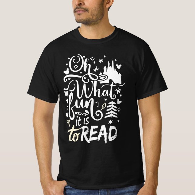 Vilken Roligt är det att läsa den bibliotekariska  T Shirt (Framsida)