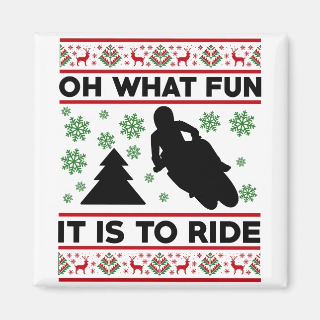 Vilken Roligt är det att rida motorcykel Dirt Bike Magnet (Framsidan)