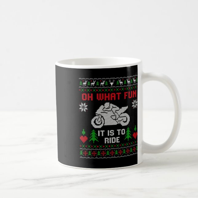 Vilken Roligt är det att rida motorcykel ugly Chri Kaffemugg (Höger)