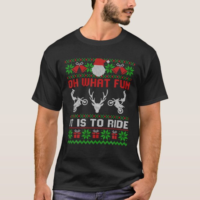 Vilken Roligt är det att rida motorcykel ugly Chri T Shirt (Framsida)