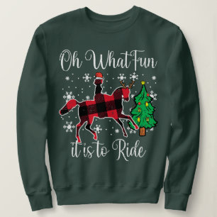 Vilken Roligt det är att rida julen Julafton Gir T Shirt