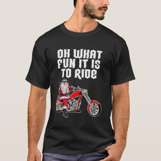 Vilken Roligt det är att rida Jultomten på en moto T Shirt