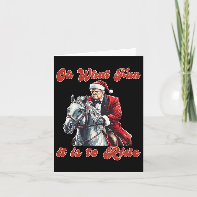 Vilken Roligt det är att riva en humoristisk julkl Kort (Framsida)