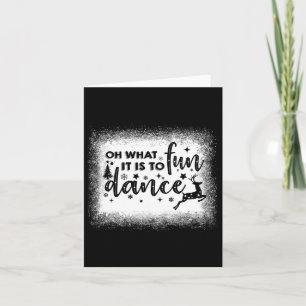 Vilken Roligt det är för Dance Julafton Natt Danci Kort