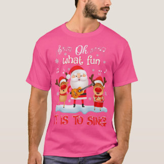 Vilken Roligt det är för Sjunga Music Reindeer San T Shirt