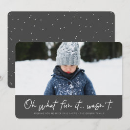 Vilken roligt det inte var roligt 2022 julkort