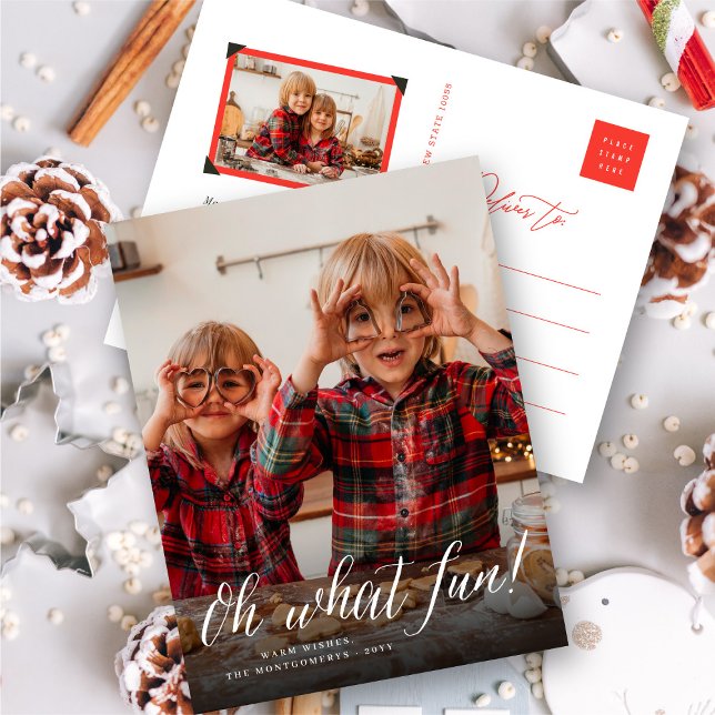 Vilken Roligt enkelt skript Modern Minimalistiskt  Helg Vykort (Skapare uppladdad)