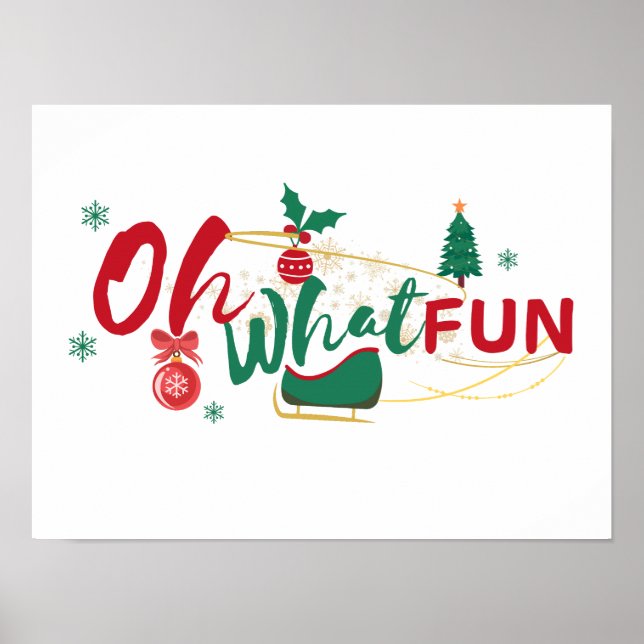 Vilken Roligt - Festive Helgdag Poster (Framsidan)