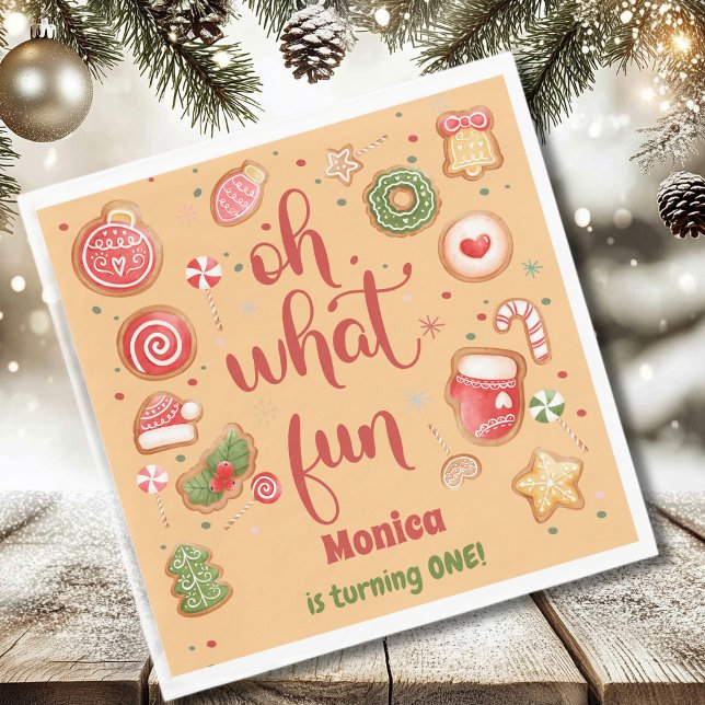 Vilken roligt julklapp födelsedag pappersservett (Skapare uppladdad)