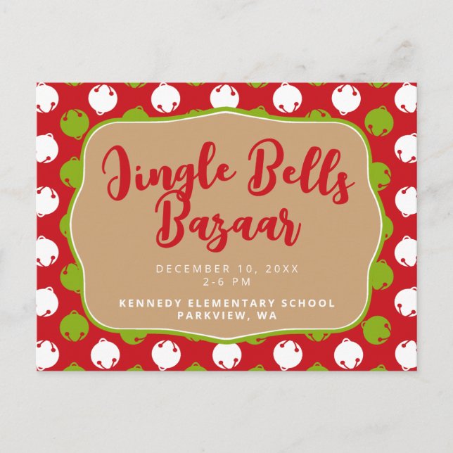 Vilken Roligt! Klockor-vykort för jul Helg Vykort (Framsida)