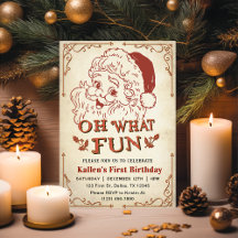 Vilken Roligt! Santa Retro jul Party