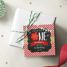 Vilken Roligt ska du vara? Jul 1:a födelsedag Gåvor Etiketter