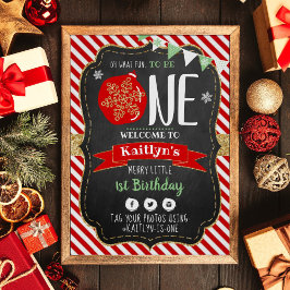 Vilken Roligt ska du vara? Jul 1:a födelsedag Poster