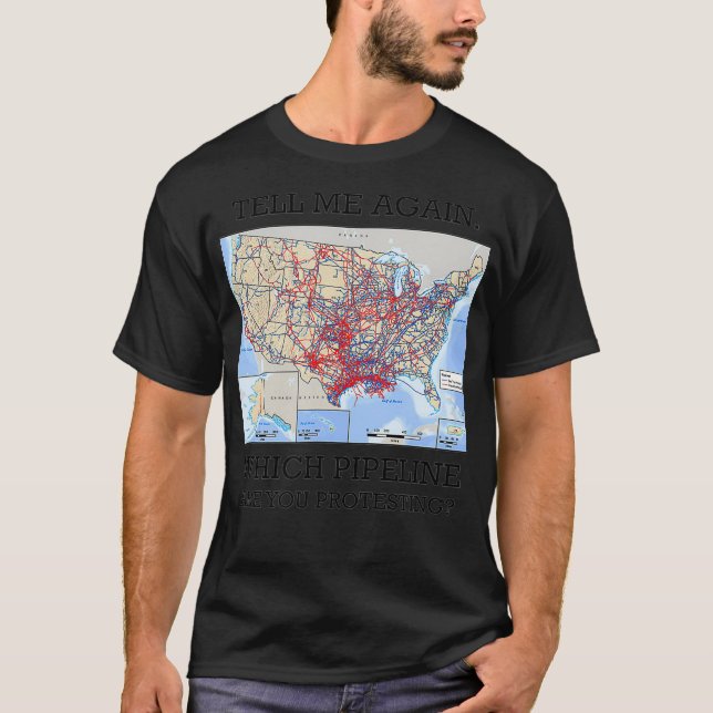 Vilken rörledningsprotest t shirt (Framsida)